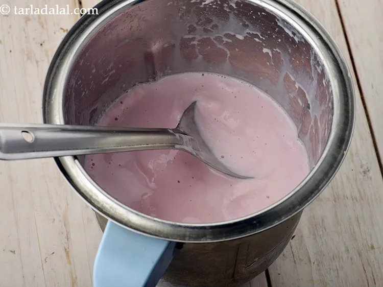 Step 17 – Pour the mixture into a mixer and blend till smooth.