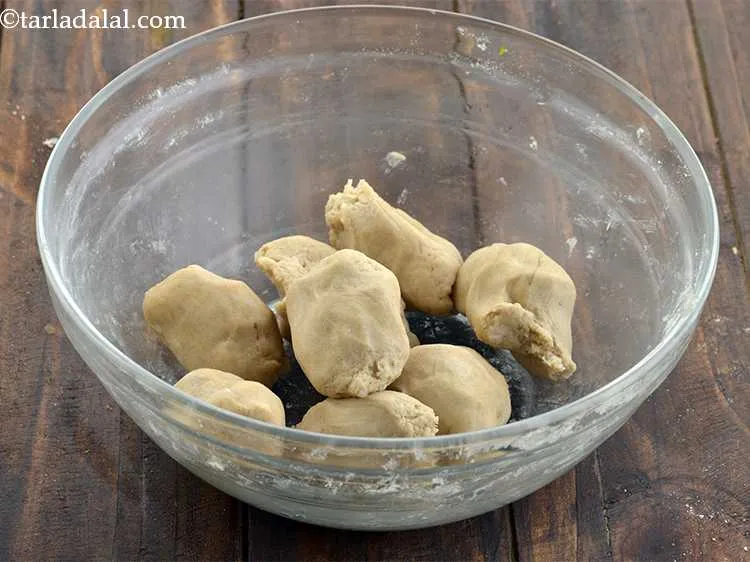 Step 16 – Divide the dough into 8 equal portions.