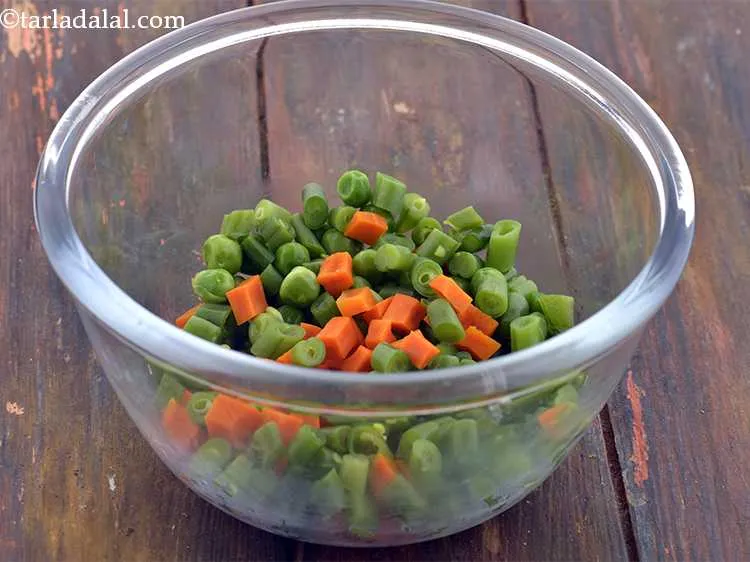 Step 3 – Take a clean mixing bowl and add the vegetables to it. You can even add …