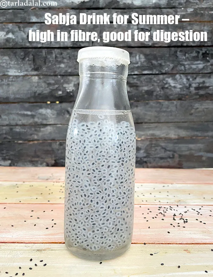 Step 18 – <strong>Sabja Drink for Summer &ndash; high in fibre, good for digestion.</strong>