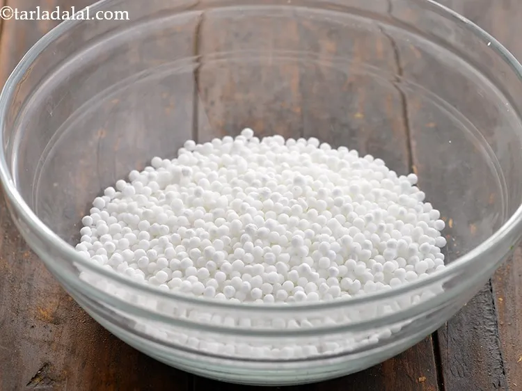 Step 2 – To make&nbsp;<strong>microwave&nbsp;sabudana khichdi recipe | Maharashtrian style sabudana khichdi in microwave |&nbsp;microwave&nbsp;sago khichdi |</strong>&nbsp;take sabudana …