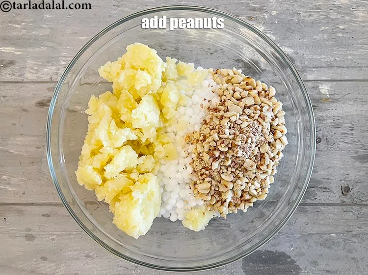 Step 31 – Add 1/4 cup roasted and coarsely crushed peanuts. Coarsely crushed is necessary as they help …