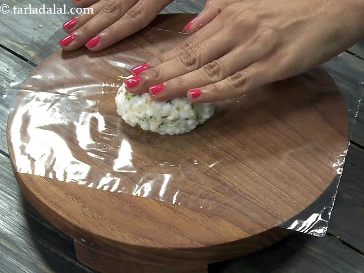 Step 43 – Flatten it with fingers.