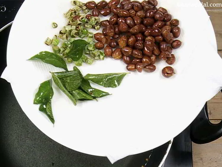 Step 8 – Drain on an absorbent paper. Keep aside. Fried potato salli is another element that you …