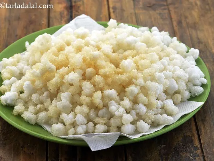 Step 3 – To check if they are fried well, bite on a few fried sabudana pearls. If …