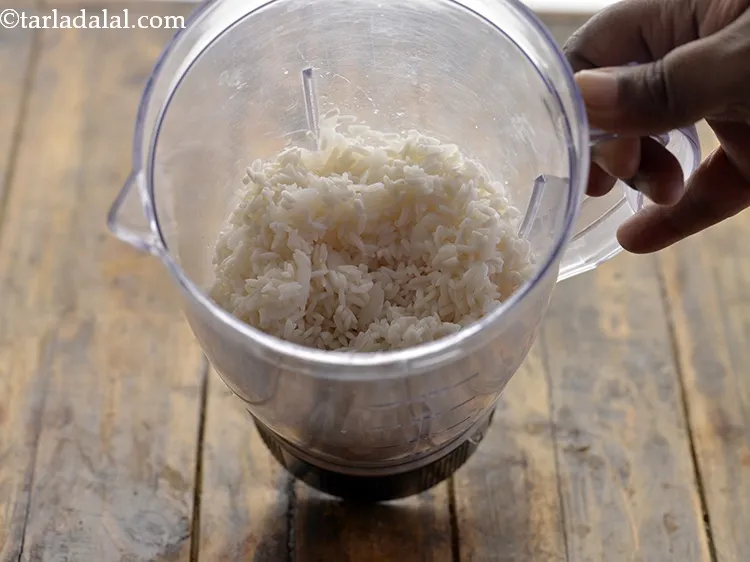 Step 38 – Transfer into the same mixer jar. There is no need to wash it.