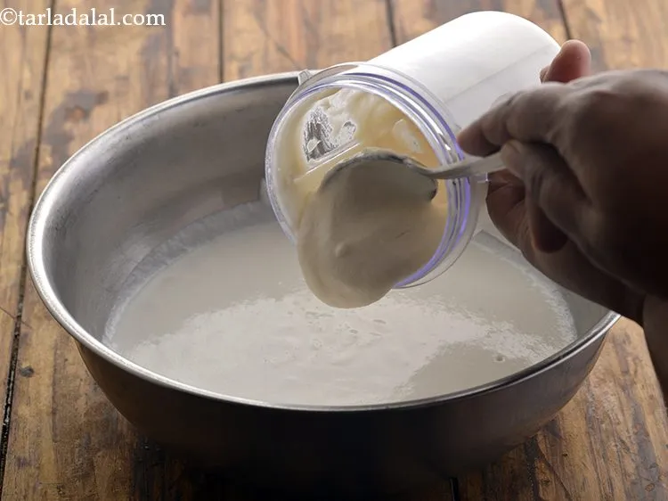Step 40 – Transfer the mixture into the same bowl. Add the salt and mix well.&nbsp;