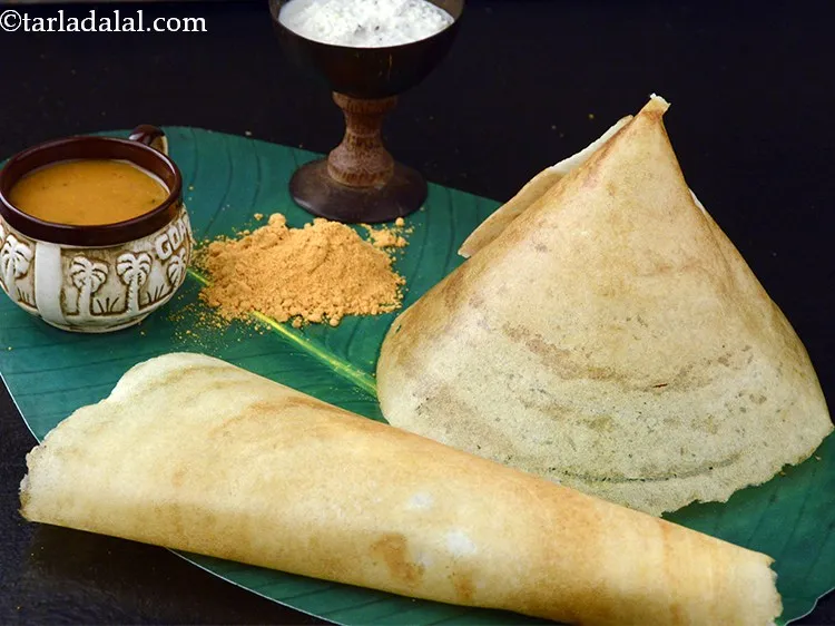 Step 50 – Repeat with the remaining batter to make more&nbsp;<strong>dosas</strong>. Serve the&nbsp;<strong>sada dosa | plain dosa | …