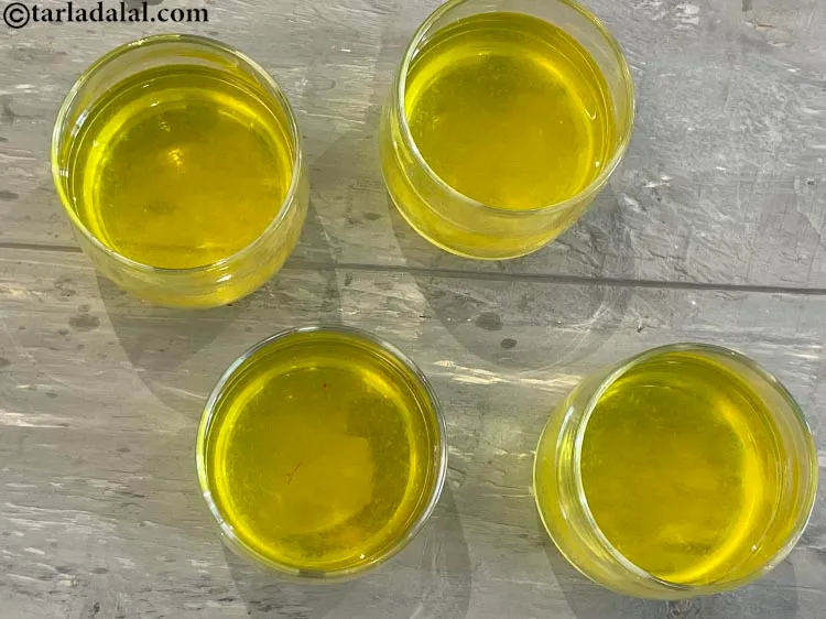 Step 9 – Pour the <strong>saffron lemon drink | &nbsp;saffron lemonade | kesar and lemon drink | saffron …