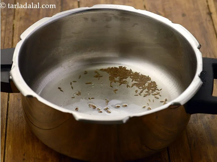 Step 10 – Add the cumin seeds.