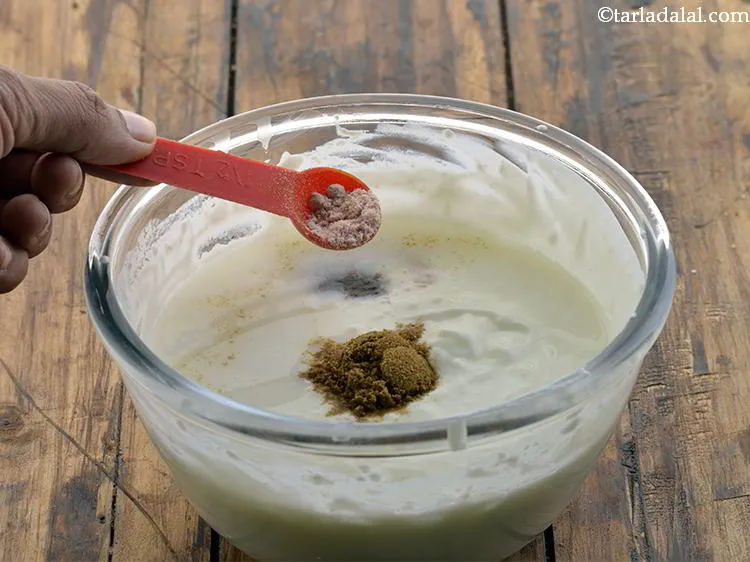 Step 6 – Then add the black salt. Black salt gives a unique taste.&nbsp;