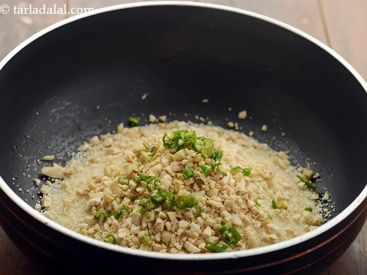 Step 7 – Add green chillies.