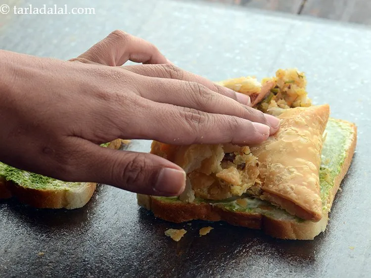 Step 15 – Flatten it slightly with your palm.