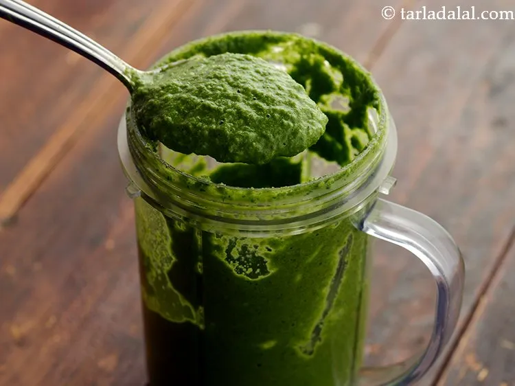 Step 9 – Blend everything in a mixer to a smooth paste. Open the jar in between, push …