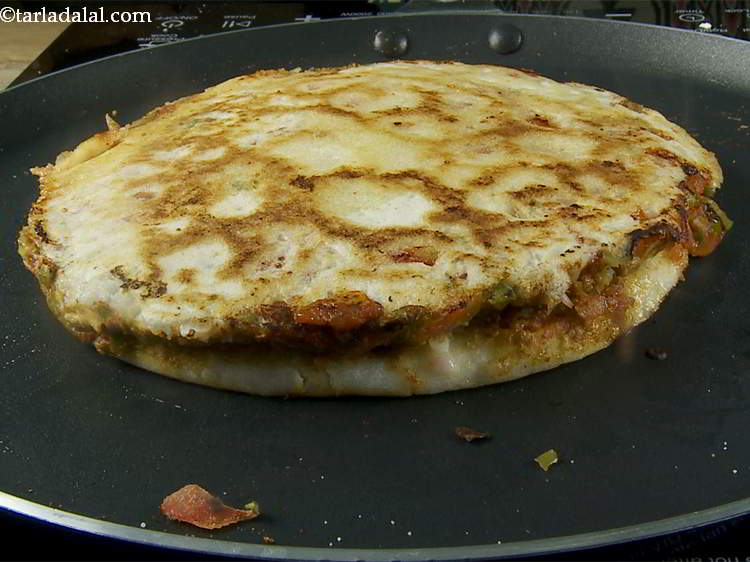 Step 27 – Turnover and cook on a medium flame for another 1 minute. This is the final …