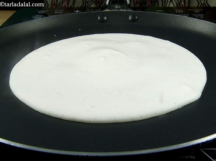 Step 7 – Let it cook for 30 seconds. This minimum cooking time is required for the utappa …