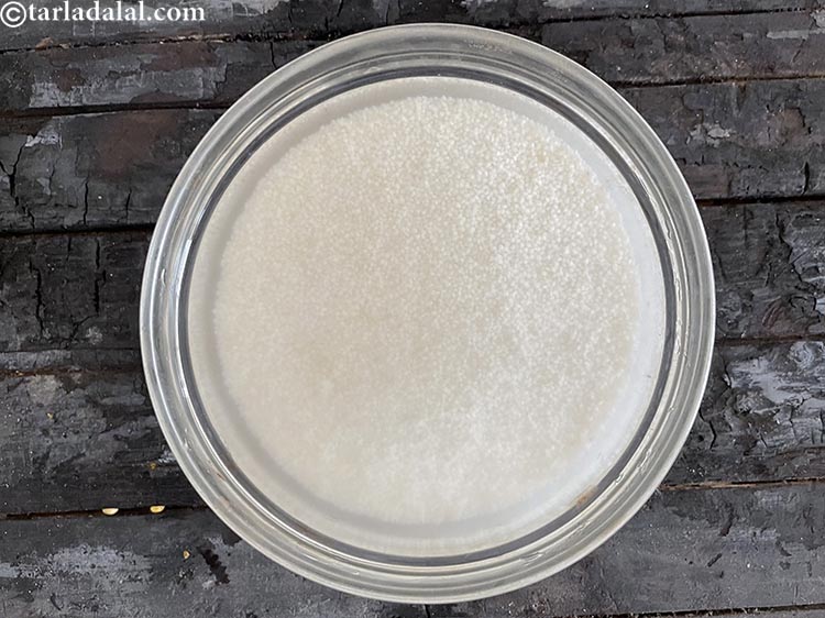 Step 8 – Add enough water and soak it for 6 hours or overnight.