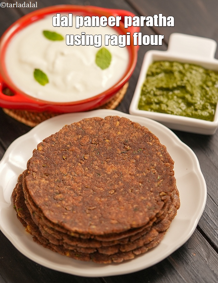 Step 24 – Serve&nbsp;<strong>green moong dal paneer paratha recipe |&nbsp;dal paneer paratha using ragi flour |&nbsp;</strong>immediately.