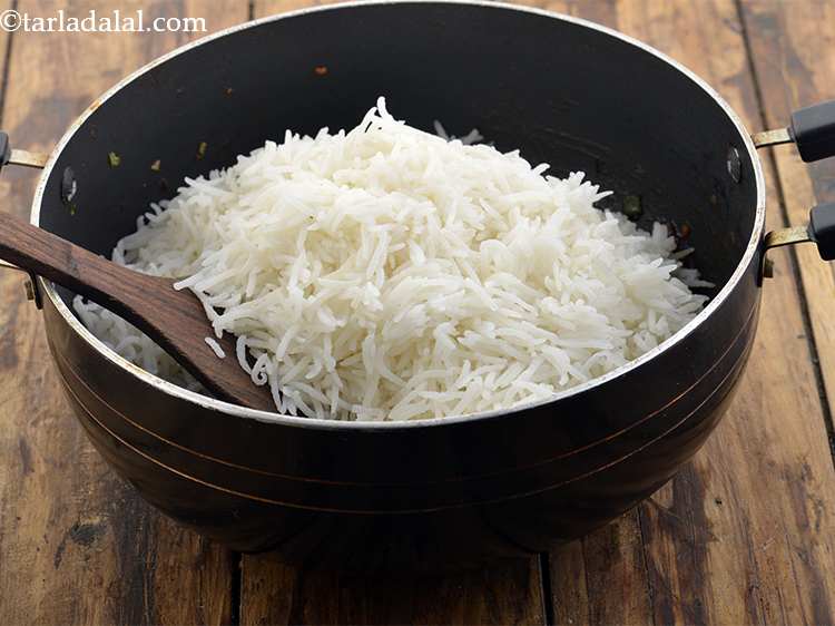 Step 26 – Add the cooked Chinese rice.