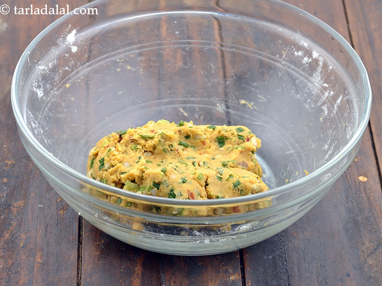 Step 32 – Mix very well with your hands. The mixture for S<strong>chezwan cheese balls recipe | Indo …