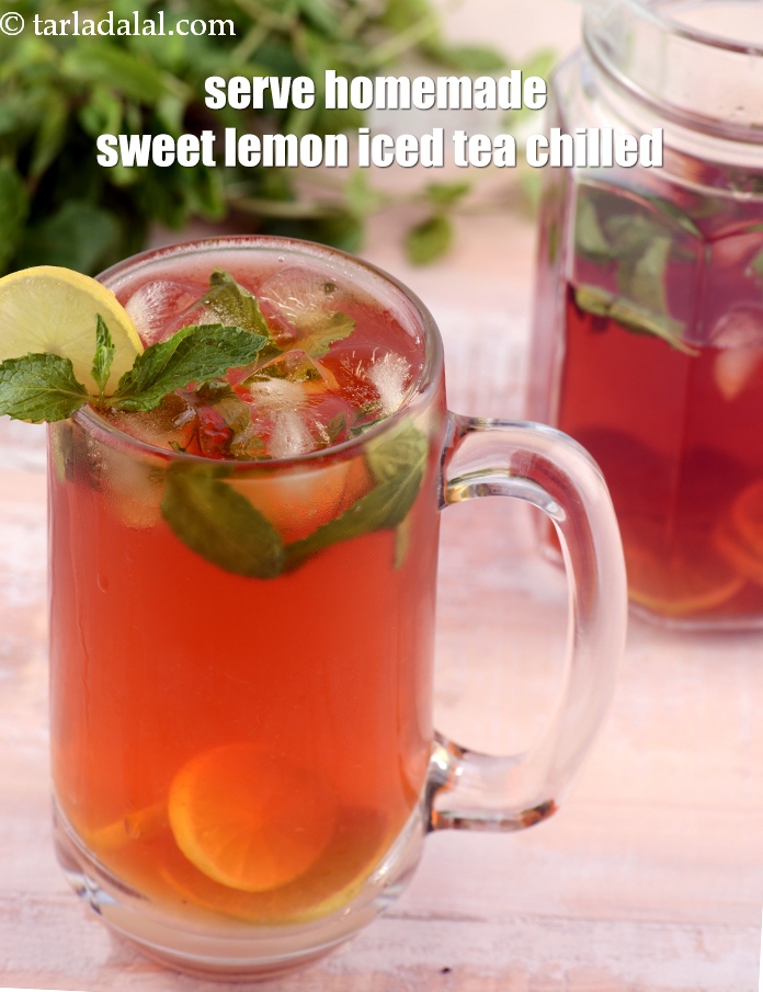 Step 15 – Serve <strong>lemon iced tea recipe | homemade sweet lemon iced tea | Indian lemon iced …