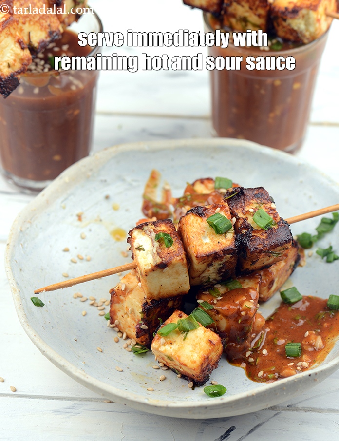 Step 44 – Serve immediately with the remaining hot and sour sauce.&nbsp;