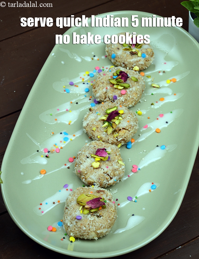 Step 22 – Serve&nbsp;<strong>quick Indian 5 minute no bake cookies&nbsp;</strong>or use as required.