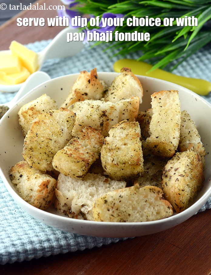 Step 11 – Serve<strong> Herb bread recipe | Indian mixed herb bread | herb toast | leftover bread …