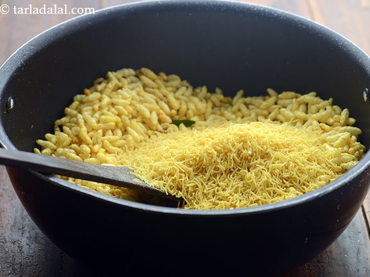 Step 11 – Add the sev. You can add thick or thin variety of sev as per your …