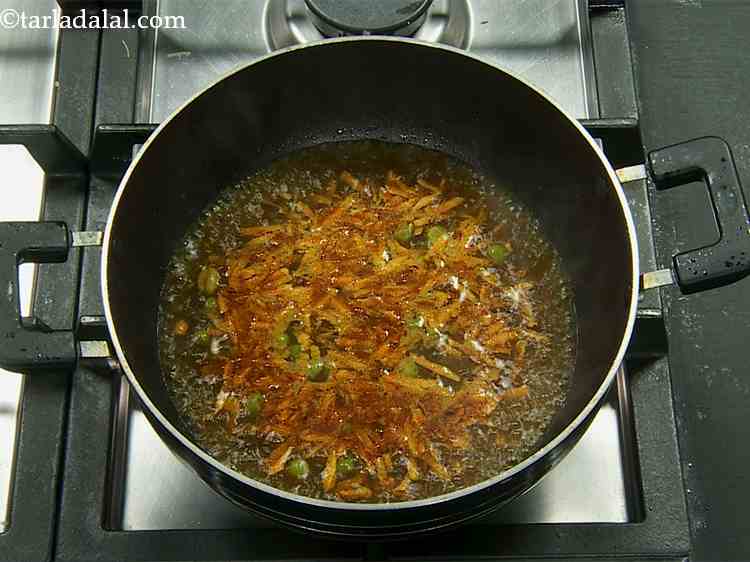 Step 10 – Add 1 cup of water, mix well and cook on a medium flame for 3 …