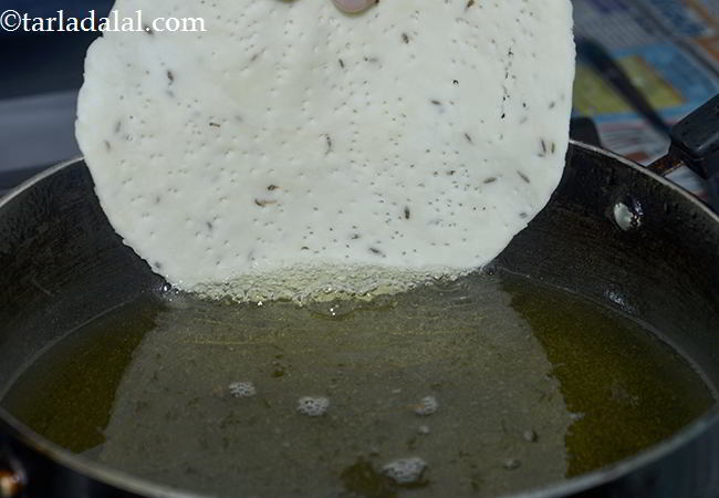 Step 34 – Heat the oil in a deep non-stick kadhai and add one pakwan at a time …