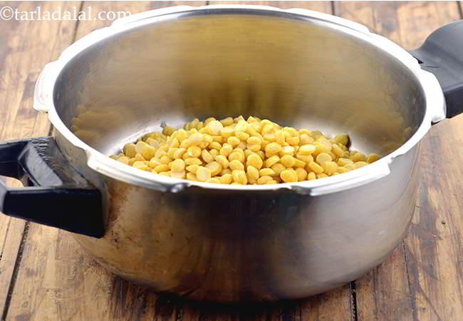 Step 3 – Take a pressure cooker and add the chana dal to it. Alternately, you can cook …