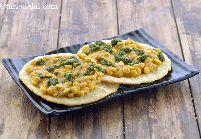 Step 39 – Spread 2 tsps of green chutney over the dal.