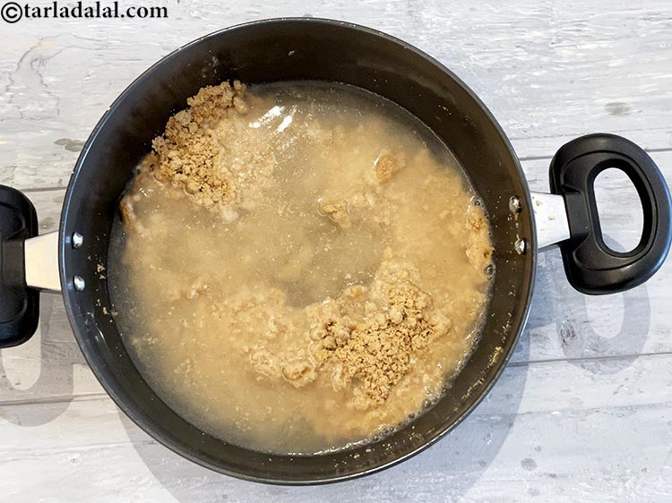 Step 5 – Add 2 cups of warm water.