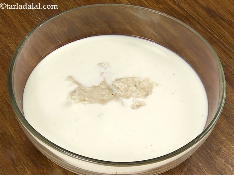 Step 11 – Once chilled add the custard apple pulp.