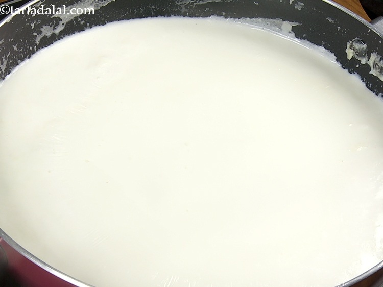 Step 5 – Cook further on a medium flame for 16 minues, until it reduces to 1/4 of …