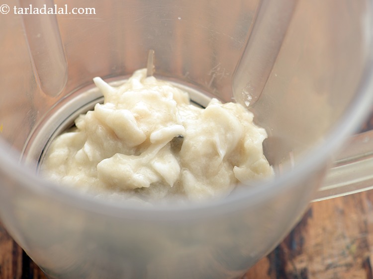 Step 6 – Transfer the pulp into a mixer.