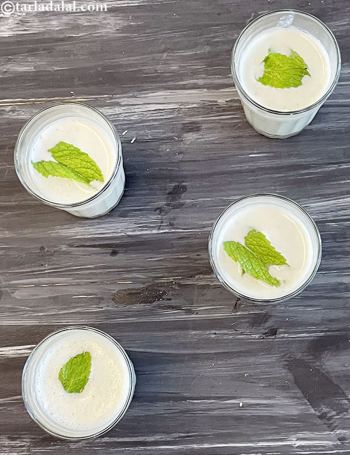 Step 8 – Serve <strong>skin glow soup | cold cucumber pudina soup |&nbsp;healthy Indian skin soup |&nbsp;</strong>cold. The …