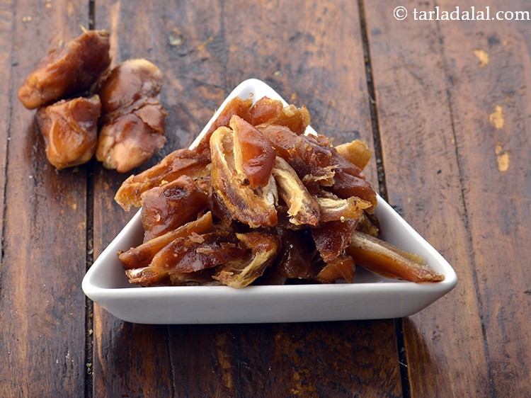 Step 21 – Add 6 tbsp&nbsp;<a href="https://www.tarladalal.com/glossary-sliced-dates-764i">sliced dates (khajur)</a>. We have sliced it to get a good mouthfeel. …