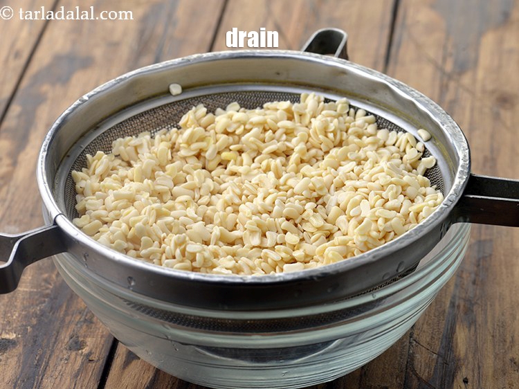 Step 6 – Drain the chola dal and keep aside.