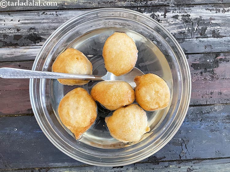 Step 40 – Do not soak the vadas for too long, else they might break.&nbsp;Remember to use a …