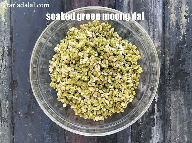 Step 9 – Your soaked green moong dal is ready to use in pancakes.