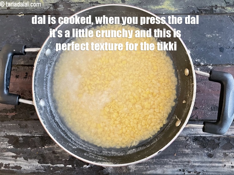 Step 15 – Dal is cooked.&nbsp;<u><em>When you press the dal it&#39;s a little crunchy and this is the …