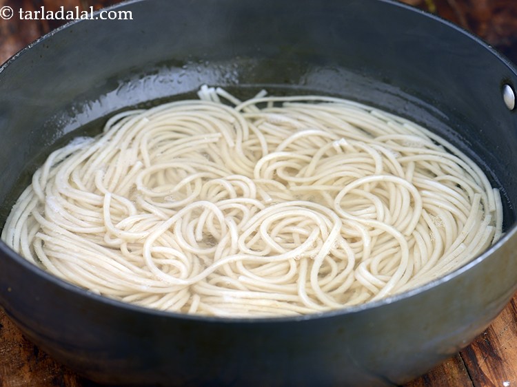 Step 4 – Once the water starts boiling, add the <strong>soba noodles</strong>. Sometimes <strong>soba noodles</strong> that you get …