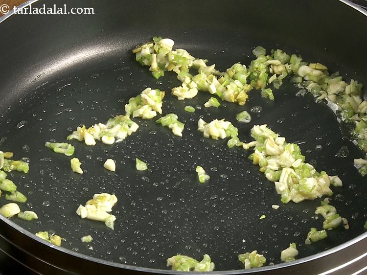 Step 14 – Mix well and saut&eacute; on a high flame for a few seconds.