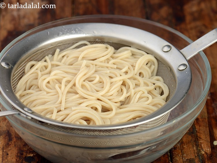 Step 6 – Remove from the flame and drain out all the excess water.