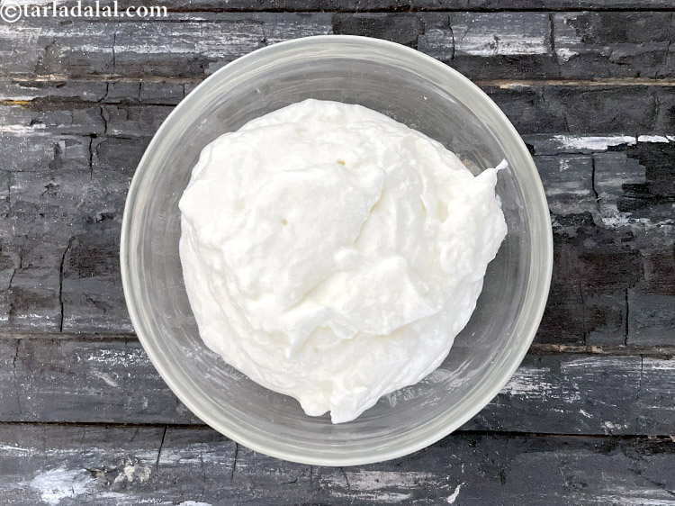 Step 63 – To make&nbsp;<strong>sour cream | sour cream made with curd | Indian style sour cream | …