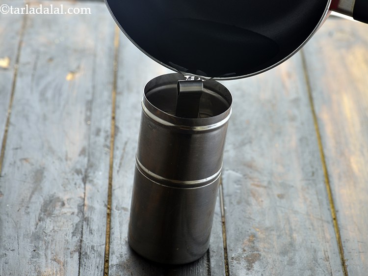 Step 19 – When the water starts boiling, pour in the strainer. The amount of water to coffee …