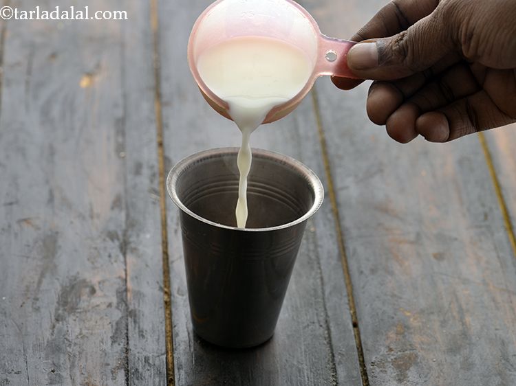 Step 25 – Pour &frac14; cup of hot milk and mix well. Once the milk is added to …