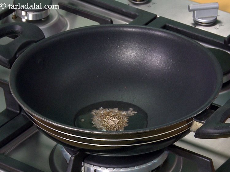 Step 10 – Add the cumin seeds. Cumin seeds aid in digestion.&nbsp;